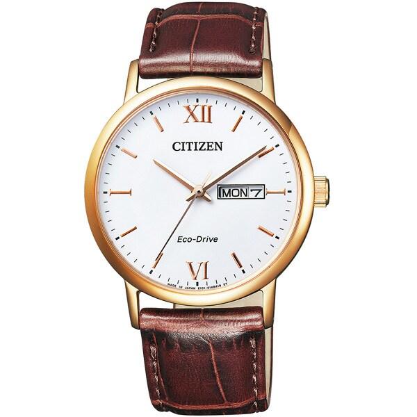 Citizen Men's BM9012-02A ( Watch CITIZEN COLLECTION Eco-Drive Day-Date Men's) Round Watch Brown