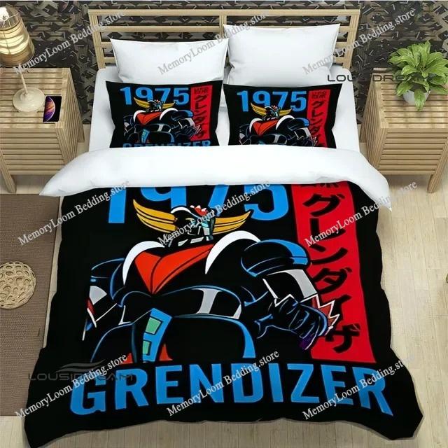 Мультяшные комплекты постельного белья GRENDIZER GOLDORAK Комплект с пододеяльником Комплект с одеялом Размеры King Queen Twin Double для мальчиков Постельное белье