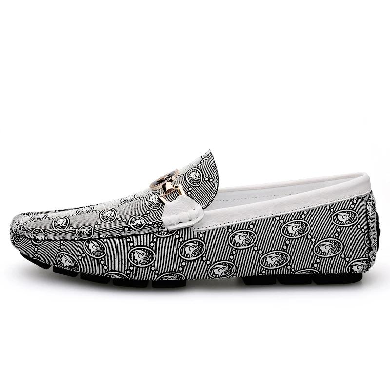 Fashion Men Genuine Leather Loafers Casual Luxury Shoes Brand Designer Spring Summer Man Shoes for Men