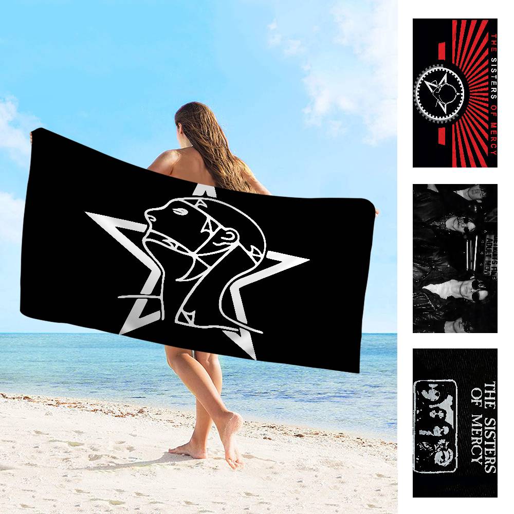 Полотенце для ванны группы The Sisters Of Mercy, микрофибра, мягкое, хорошо впитывающее, дышащее, для девочек, детей, декоративное, мультяшное, пляжное полотенце