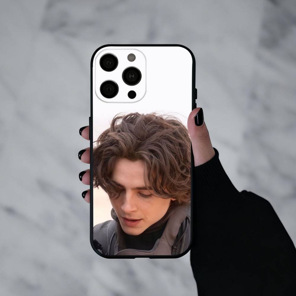 Чехол для телефона 'Молодой герой' Т-Тимоти Ш-Шаламе Для iPhone 17pro,16,15,14,13,12,11 Plus,Pro Max,XS,Мягкий силиконовый черный чехол