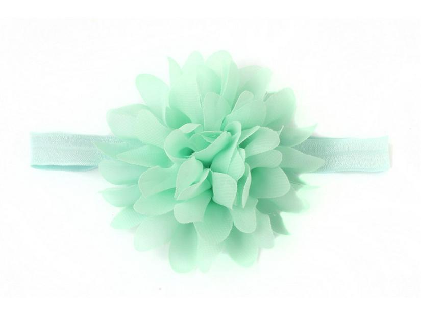 Креативная детская шифоновая повязка на голову с цветком - аксессуары для детских волос в европейском и американском стиле