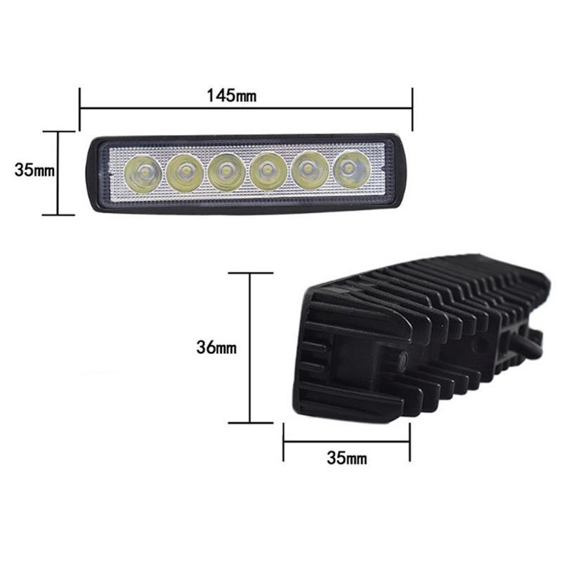 1 шт/2 шт ABS автомобильный рабочий свет 6LED DRL прожектор высокое качество водонепроницаемый авто внедорожный внедорожник грузовик универсальная ночная безопасная фара для вождения