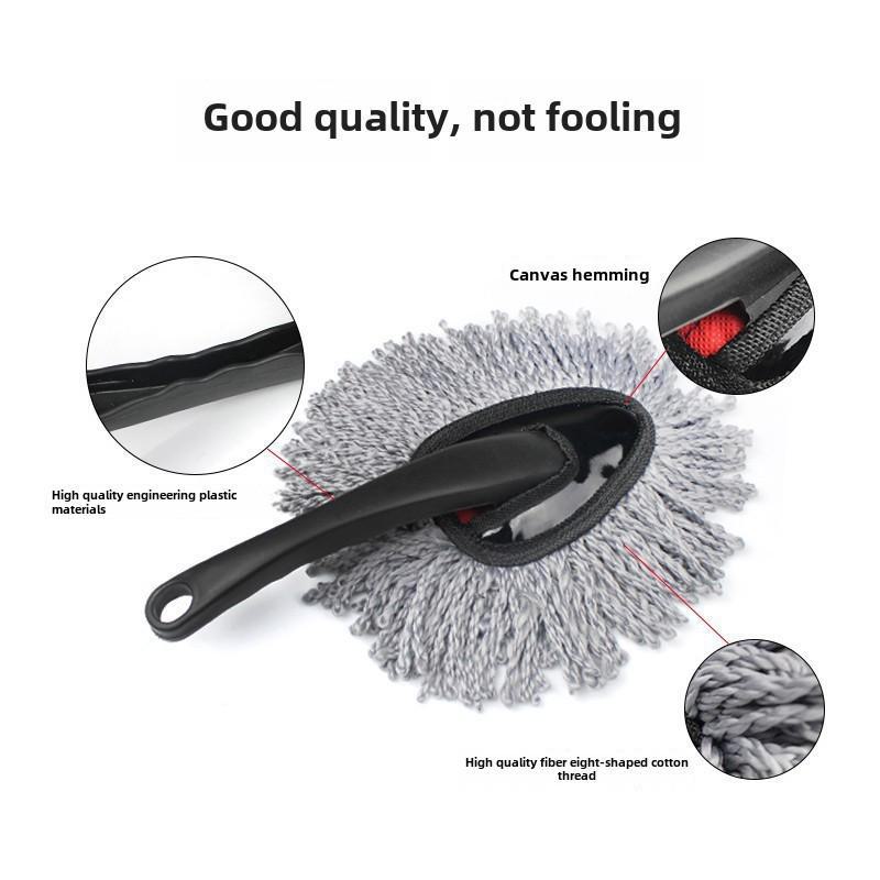 Компактная восковая швабра для уборки автомобиля и дома: Выдвижной пылесборник для эффективного удаления пыли