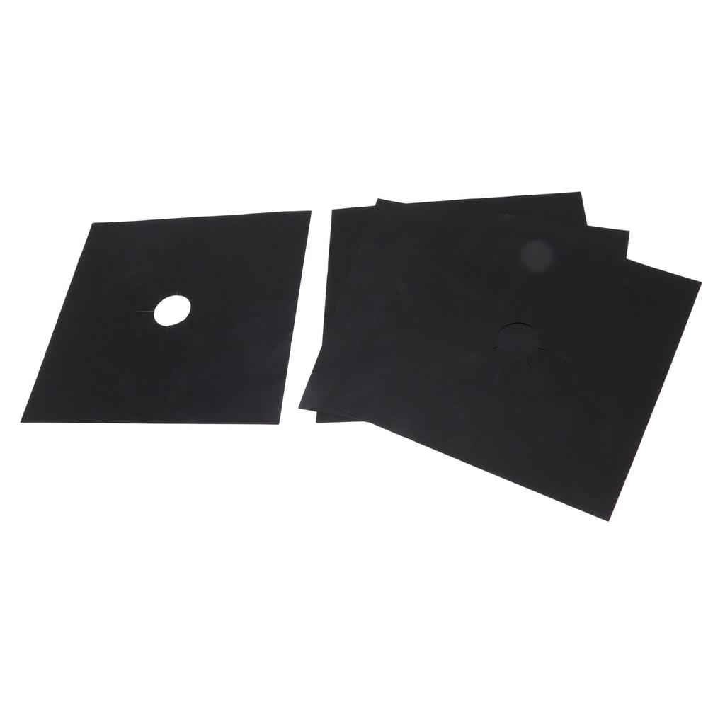 4 шт. Крышка горелки плиты с антипригарным покрытием PTFE для газовой плиты, защитная накладка для кухни