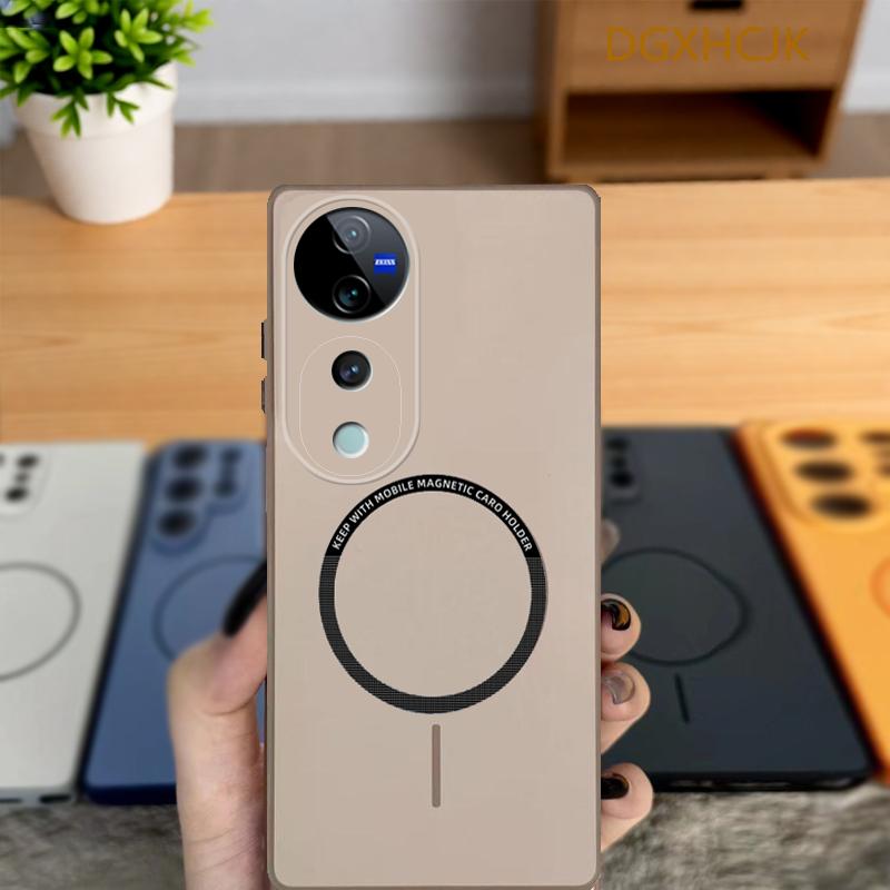 Для Vivo V40 Чехол для Vivo V40 Pro Чехол для телефона vivo V40 Обложка VIVO V40 Pro V40 5G Ударопрочный Цветной Магнитный Жесткий Силиконовая задняя крышка