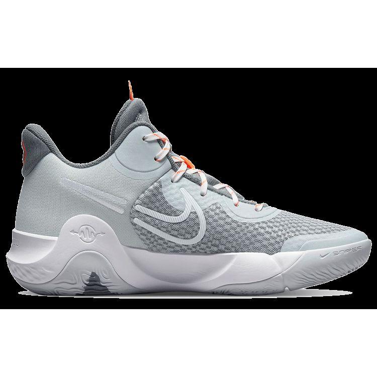 Nike Мужские кроссовки KD Trey 5 IX Pure Platinum Grey Cool-Grey Total-Orange CW3400-011