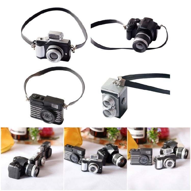 Миниатюрные реквизиты для камеры Реалистичная модель DSLR-камеры Фигурка Аксессуары для кукольного домика Реквизит для фотографии Декор детской комнаты