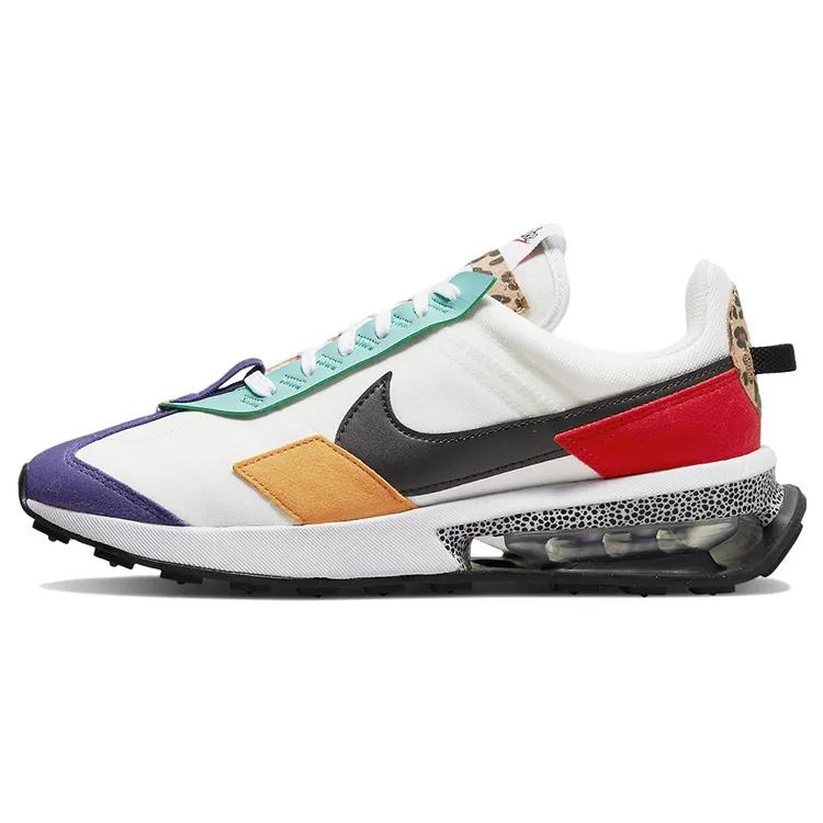 Nike Womens Air Max Pre-Day SE 'Safari' (women's sizes) Summit White / Habanero Red / Light Curry / Black Casual Shoes DH5111 100