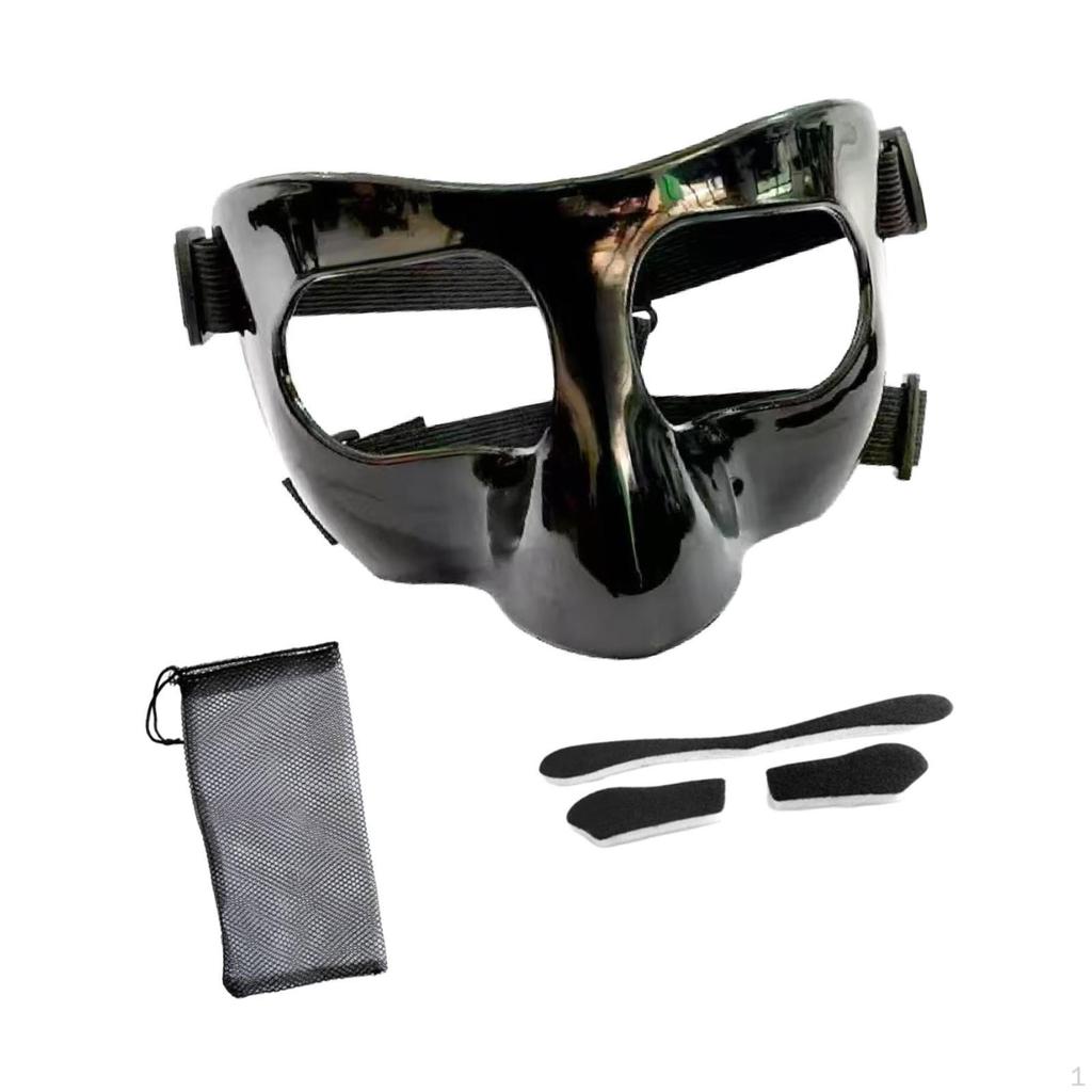 Face Guard for Injured Nose, Adjustable Foam Padding Sports Activities