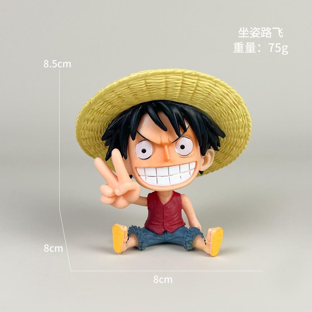 One Piece Anime Action Figure Set Luffy Roronoa Zoro Sabo Portgas D Ace Vinsmoke Sanji Collectible PVC Model Dolls