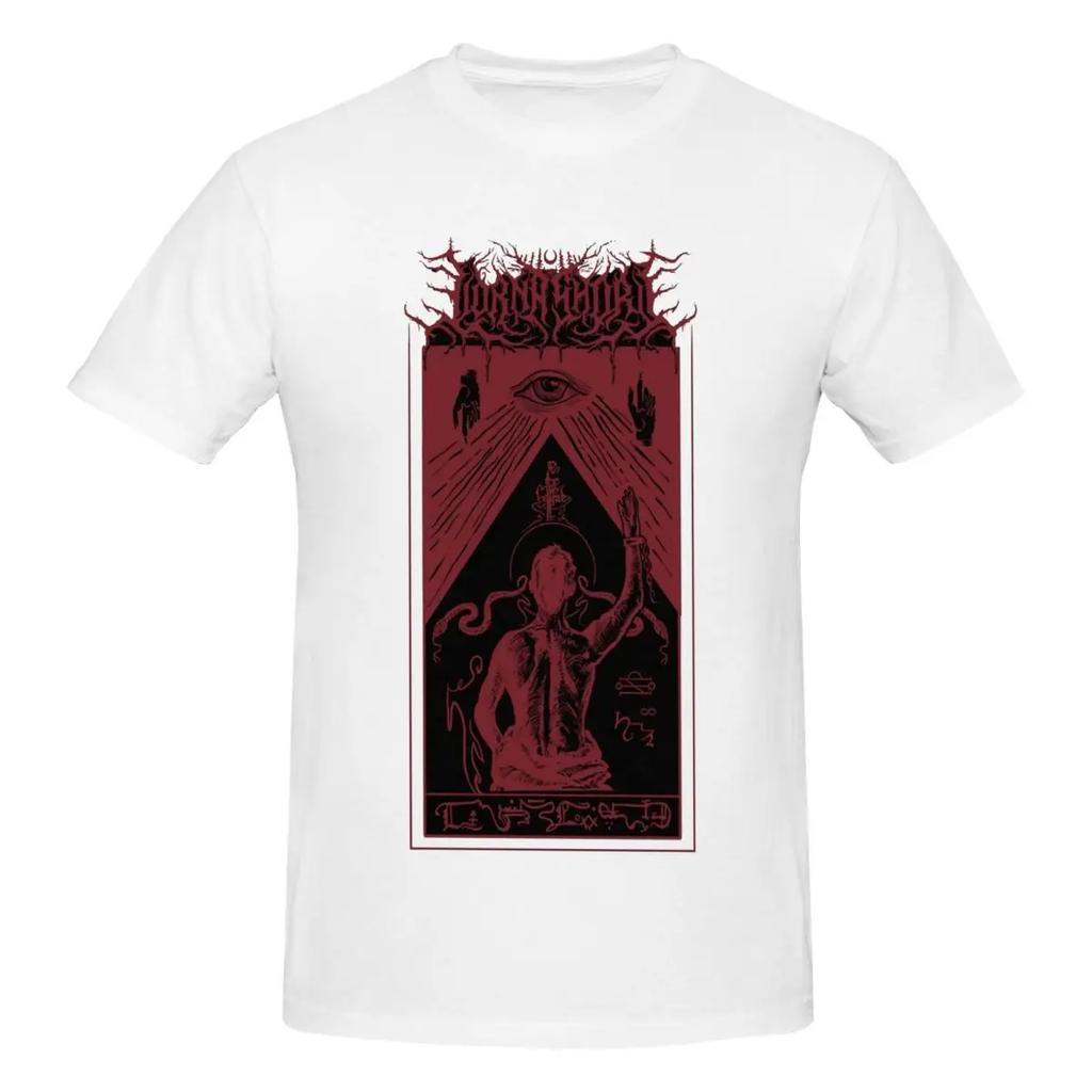 Летние мужские футболки Harajuku Lorna Shore Immortel Rock из чистого хлопка, модная футболка с коротким рукавом и круглым вырезом, большой размер