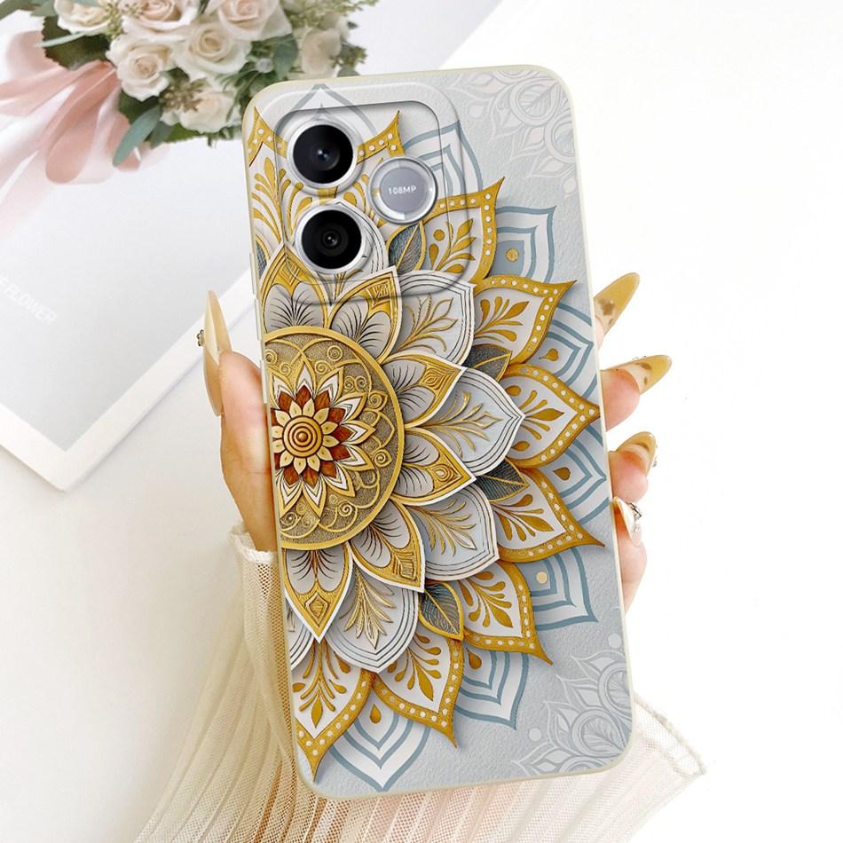 Для Honor 600 Lite 5G Honor600 Милый Кот Цветок Мультяшный Чехол для Телефона Для Honor 600 600Lite Мягкие Силиконовые Чехлы Бамперы
