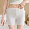 Бесшовные шорты-безопасности женские больших размеров из ледяного шелка с защитой от просвечивания и необрачивающимися краями