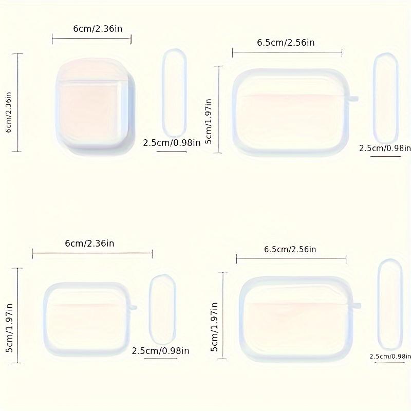 Милый прозрачный защитный чехол для наушников AirPods Pro2/Pro3/Pro с рисунком сердца, противоударный чехол для AirPods 4/3/1/2