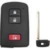 Запасной корпус брелка для ключа подходит для Toyota Tacoma Land Cruiser Prius V RAV4 2016 2017 Бесключевой доступ Пульт дистанционного управления Чехол-корпус для автомобильного брелка (1)