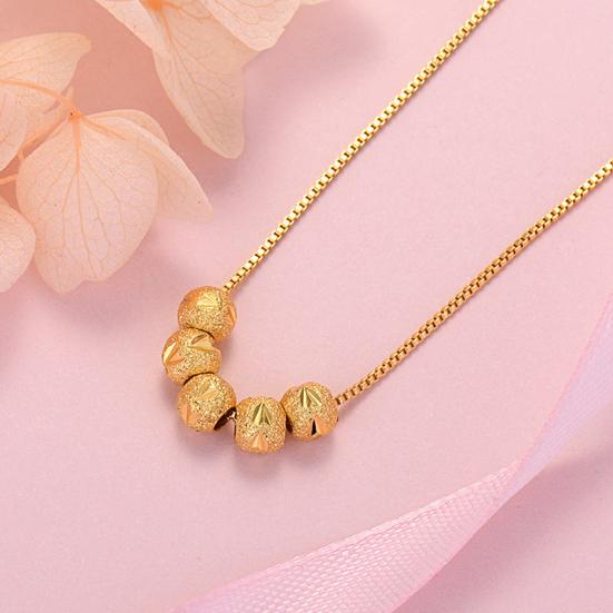 Ожерелье в европейском и американском стиле, модные аксессуары, серебристого/золотистого цвета, штампованное, минималистичное ожерелье-чокер из бусин для повседневной носки