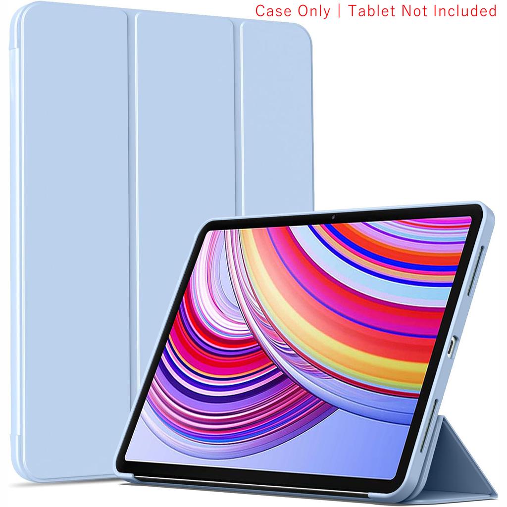Чехол-книжка с тройным сгибом для Xiaomi Redmi Pad 2 Pro 12.1 дюйма, магнитная подставка, защитная обложка из ПУ-кожи, автоматический сон/пробуждение