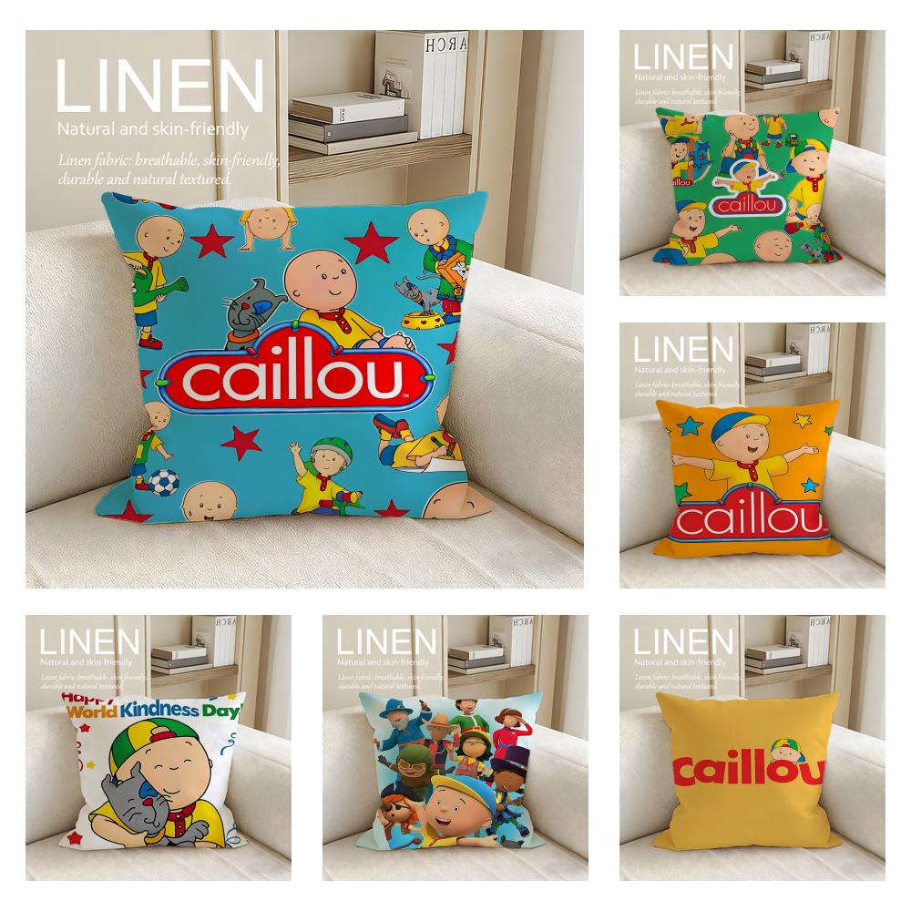 Kids Caillou Cushion Cover Pillowcase Set Pcs x x Breathable Washable Sofa Cushion Cover