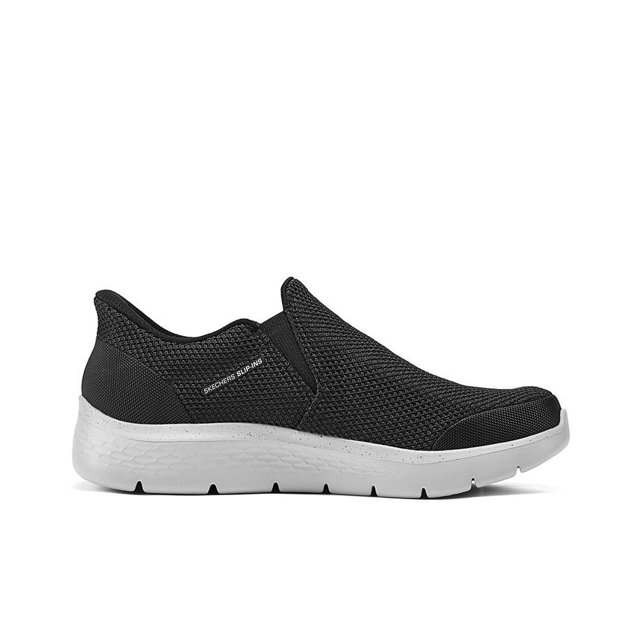 Skechers Слипоны Удобные Дышащие Низкие Повседневная Обувь Мужские кроссовки Черный Белый 216333-BLK