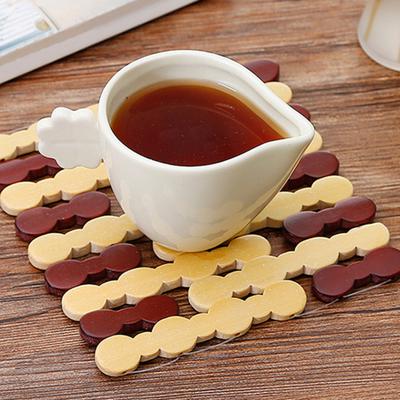 2 шт. изолированные подставки, многоцелевые бамбуковые подставки, нескользящая термостойкая подставка для горшка для домашнего обеденного стола