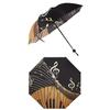 Зонт с музыкальными нотами, черного цвета, складной ручной зонт типа «летучая мышь» из 8 проволок