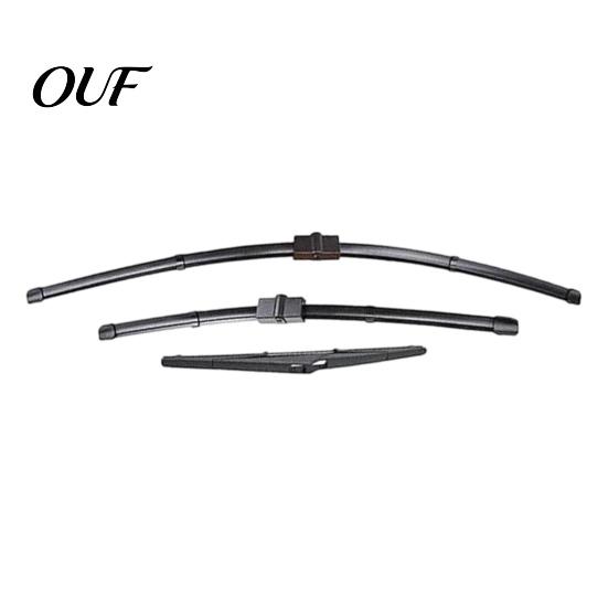 Easy Install Wiper Blades 3Pcs/Set Car Kit for Ford Focus 2005-2011, 26/17/14-inch Front Weather Resistant Rear Kit, Auto Replacement Windshield Beam