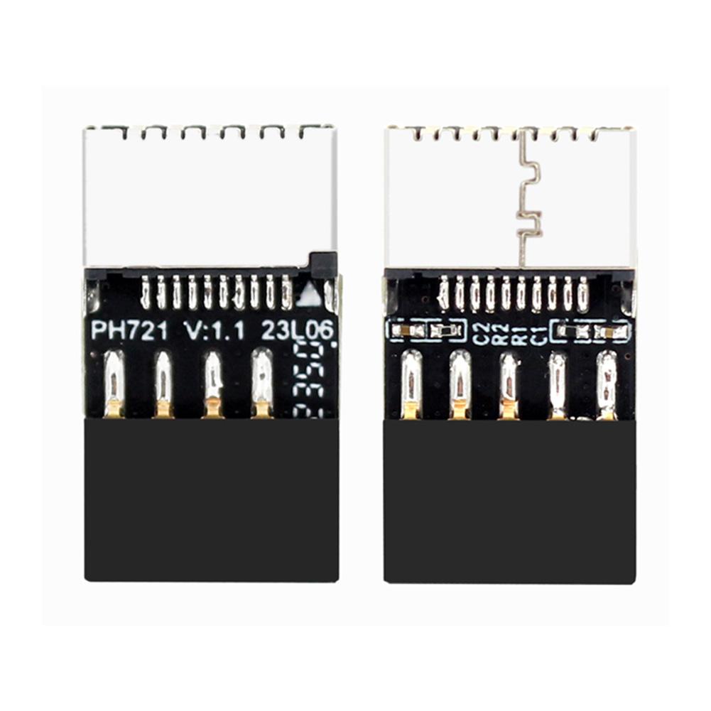 5/10 шт. Адаптер-удлинитель USB 2.0 9-контактный на Type-E для передней панели материнской платы, Male-to-Female, для настольного ПК