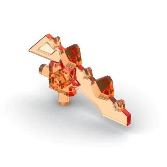 MOC 23861 Оружие для минифигурки: Запасные части для пятиконечного лезвия (50G) Мелкие блоки