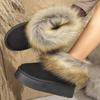 Fashion Faux Suede Furry Snow Boots for Women Winter Fashion Round Toe Slip On Ankle Boots Woman Anti Slip Platform Warm Booties Mujer