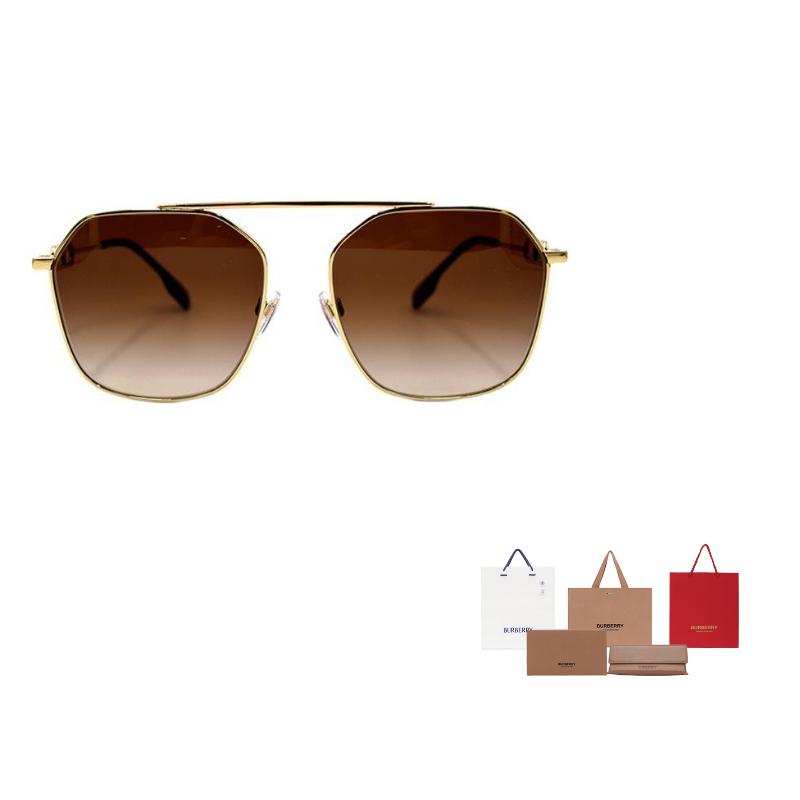 Burberry В. MONOGRAM Серия эксклюзивных логотипов Модные и крутые солнцезащитные очки Сплавная оправа-бровь/Оправа-бровь Солнцезащитные очки Унисекс для пары