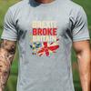 Футболка с графическим принтом distressed-флага на тему Brexit для ЕС и Великобритании, унисекс, винтажная, британская культура, хлопок, уличная одежда, повседневный топ