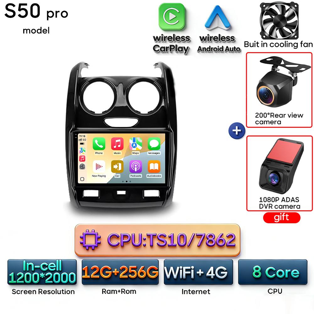 Autoradio Android pour Renault Duster Dacia Duster 2015 - 2021, lecteur multimédia vidéo, navigation GPS, CarPlay, autoradio 2din