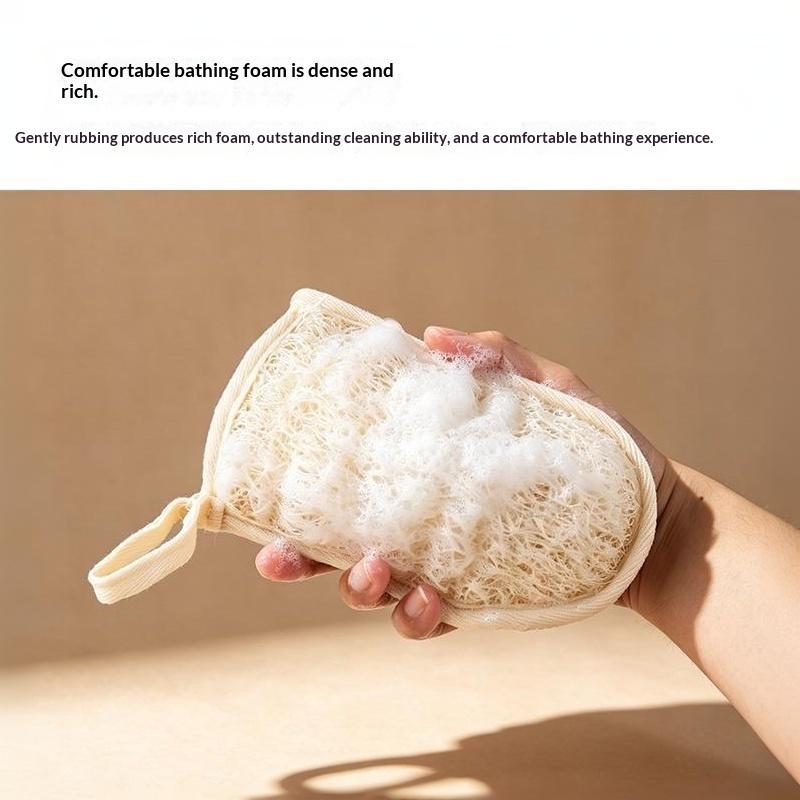 Eco-Friendly Natural Loofah Exfoliating Sponge Gentle Body Scrubber Removes Dead Skin for Home Shower Bath