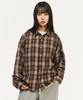 SIGNATURE Crop Check Shirt [Brown]