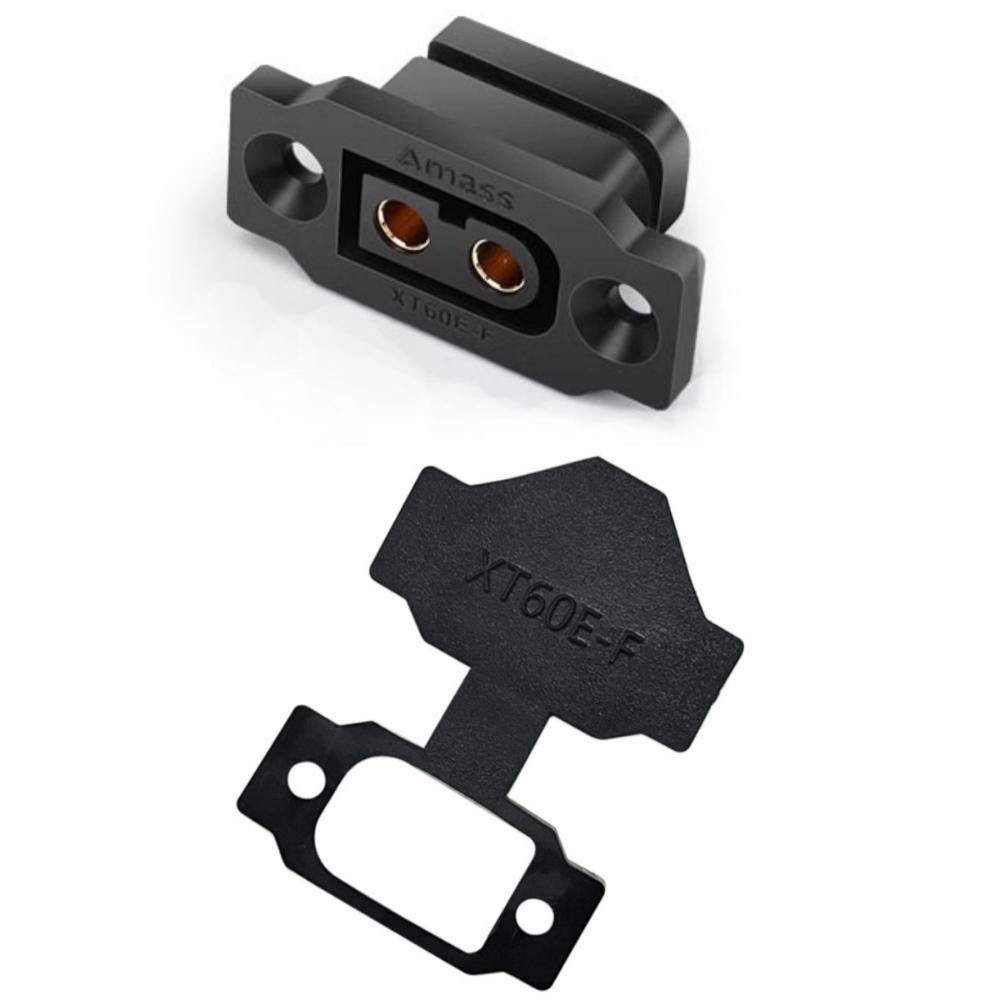 New AMASS XT60E Connector Yellow Black Mountable XT60E Female Plug FPV Racing Fixed Board Plastic XT60E-F Cover RC Accessories