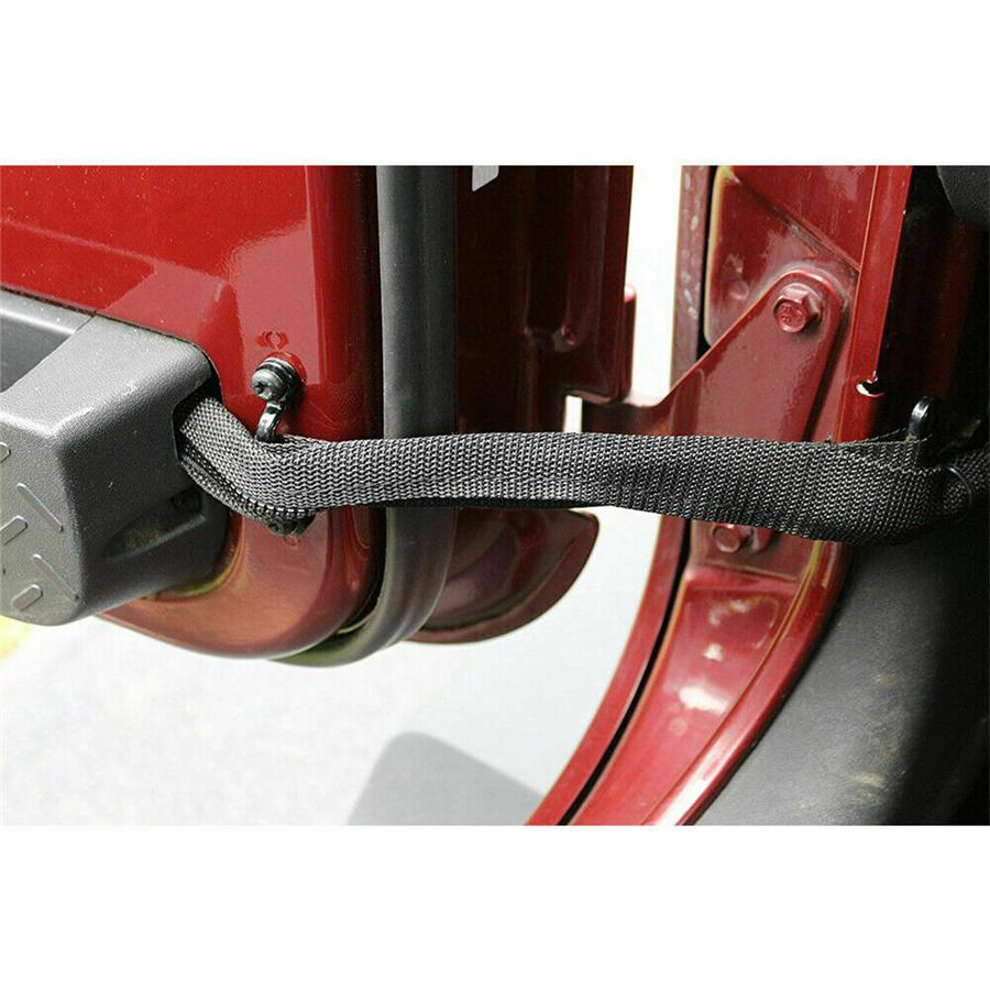 For Wrangler JK 07-17 2PC Door Limiting Check Strap Wire Protection Harness