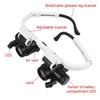 Handsfree Headband Magnifier Goggles- Binocular  Glasses Magnifying Glass  Coin Inspection