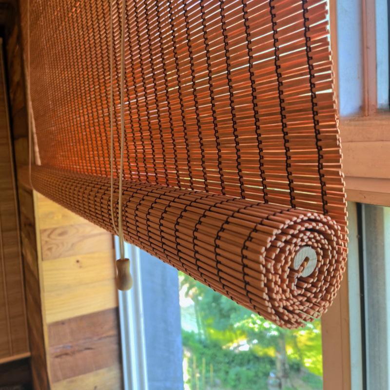 Уличные бамбуковые водонепроницаемые рулонные шторы для защиты от солнца и перегородок