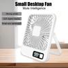 Outdoor Digital Display USB Charging Small Desktop Fan with 5-speed Strong Air Flow Super Silent Office Fan Strong Air Flow Cooling Fan