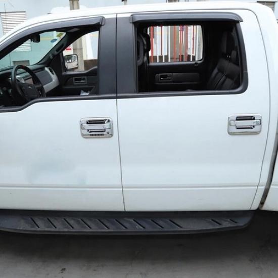 Chrome 4 Door Handle Covers Trim With Key Pad For 2004-2014 Ford F150 FX2 FX4