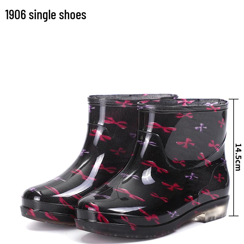 Женские хрустальные износостойкие камуфляжные резиновые сапоги - Модная, нескользящая, всесезонная уличная обувь.