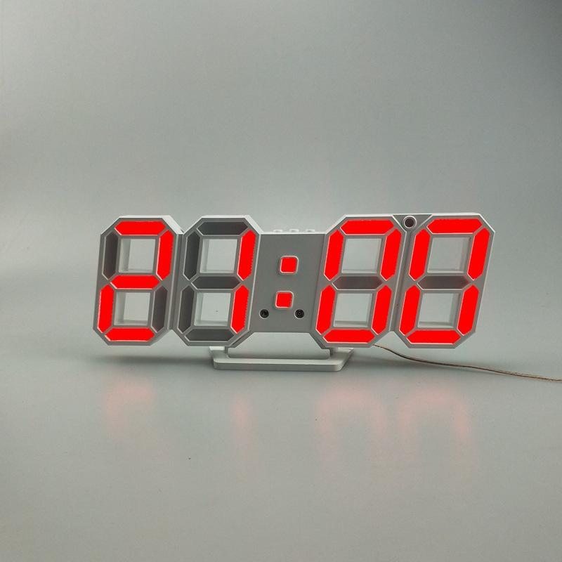 6609 Автоматические Фоточувствительные Цифровые Часы 3D Электронные Часы Многофункциональные Настольные/Настенные Двойного Назначения Светодиодные Часы Качество