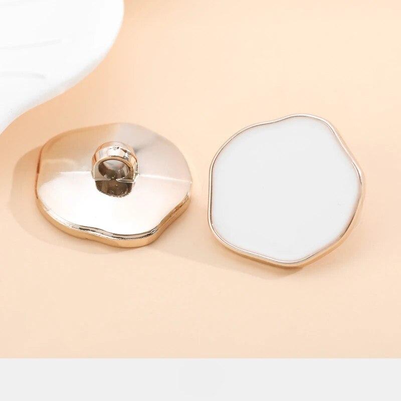 10 шт. красивые пуговицы с покрытием, квадратные круглые пуговицы, пальто, ветровка, аксессуары для свитера, различные стили, принадлежности для шитья своими руками