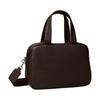 TORY BURCH Detachable shoulder strap with security zipper buckle Deer Leather Handbag Women's Cocoa 174851-200