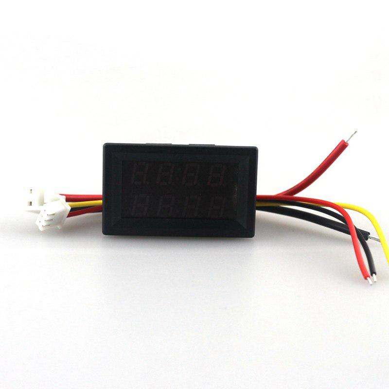 Цифровой DC 200 В 0-10 А Вольтметр Амперметр Красный Синий Светодиодный Двойной Дисплей для 12 В 24 В Автомобильное Напряжение Ток