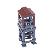 Военный MOC Здание часового Строительный блок Солдат Мешок с песком Забор Снаряд для пушки Колючая проволока Стойка для оружия Тренировочная площадка Сторожевая башня Игрушка K018