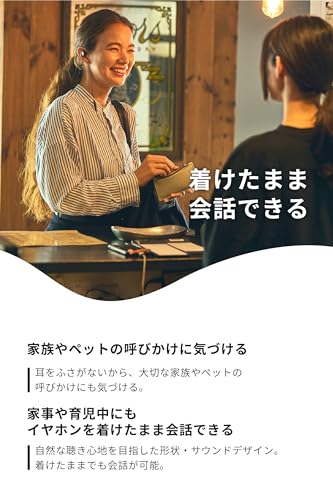 NTT sonority nwm (Нум) Наушники с открытым корпусом, Динамик для уха, Не закрывающие, Проводные, nwm MWE001 / Технология PSZ, Костная проводимость, Захват окружающего звука, Lightw