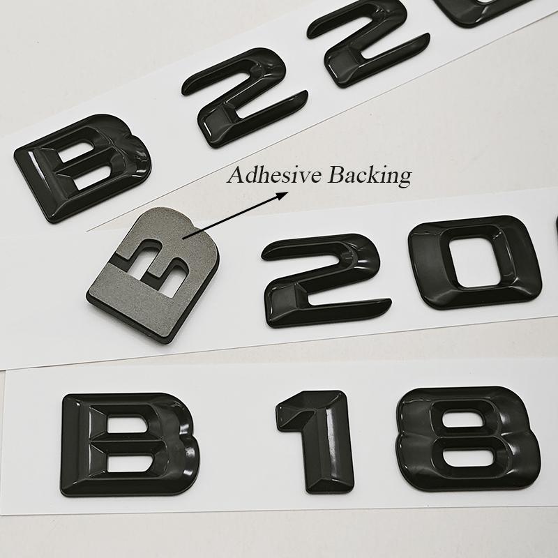 3D ABS Car Letters Logo B180 B200 B220 B260 Badge Sticker Rear Trunk Emblem For Mercedes Benz B Class W247 Auto Tail Accessories