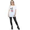 Disney Womens/Ladies Mickey Mouse Valentine Heart Cotton Boyfriend T-Shirt